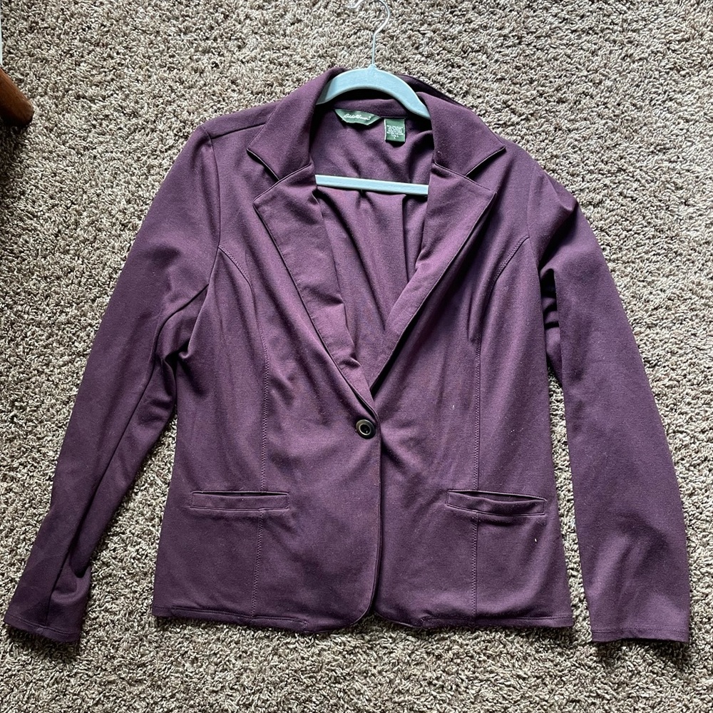 👌3/$12👌 Tall Eddie Bauer Maroon Blazer